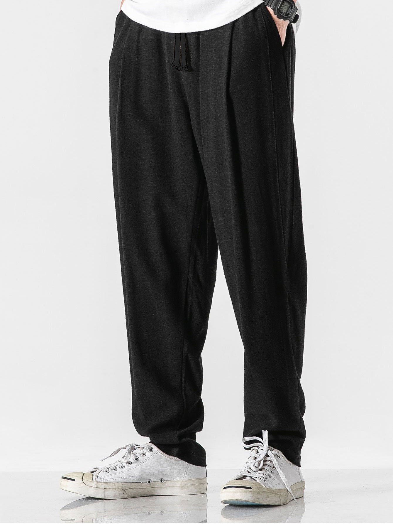 BENNETTVALE MEN’S RELAXED LINEN TROUSERS