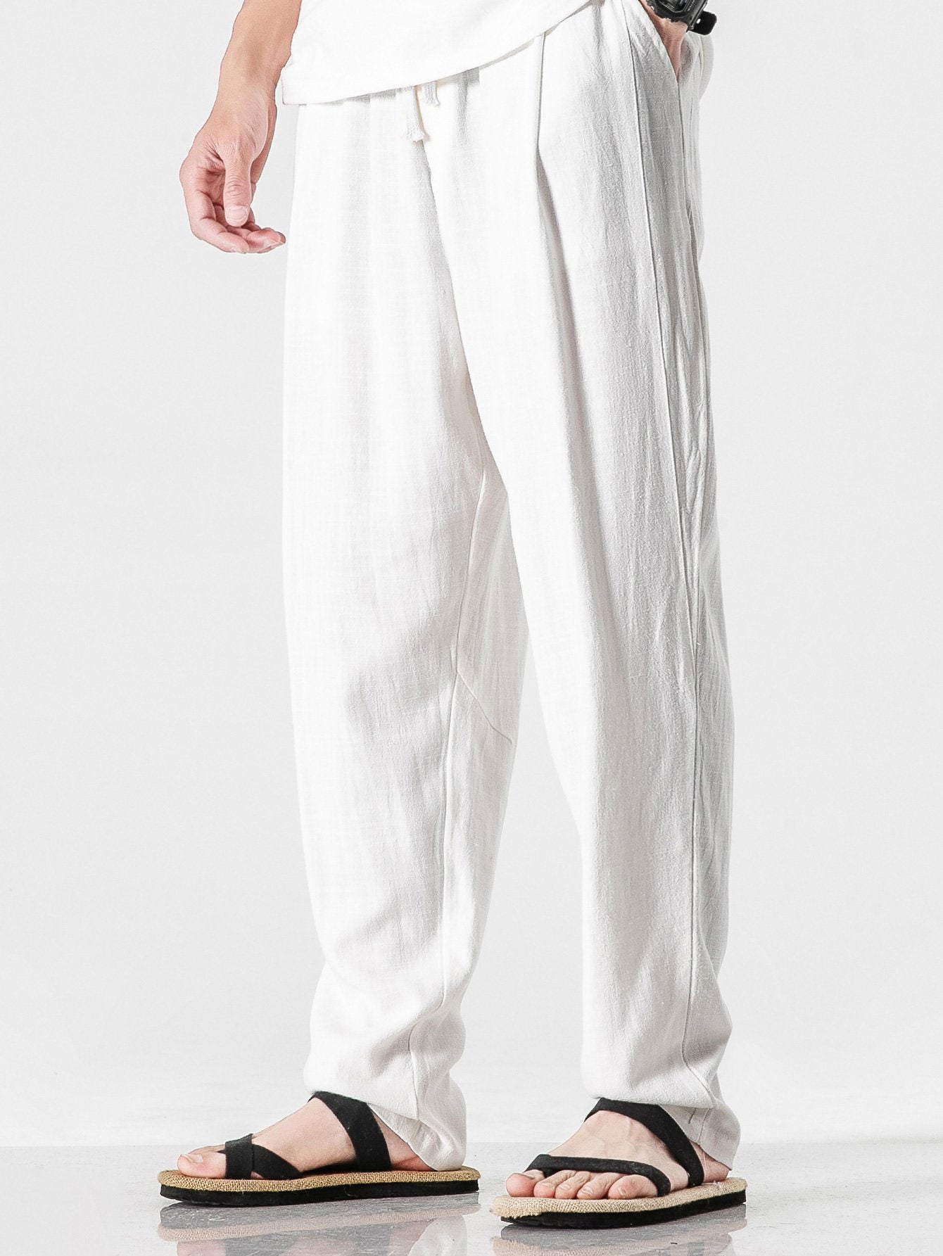 BENNETTVALE MEN’S RELAXED LINEN TROUSERS