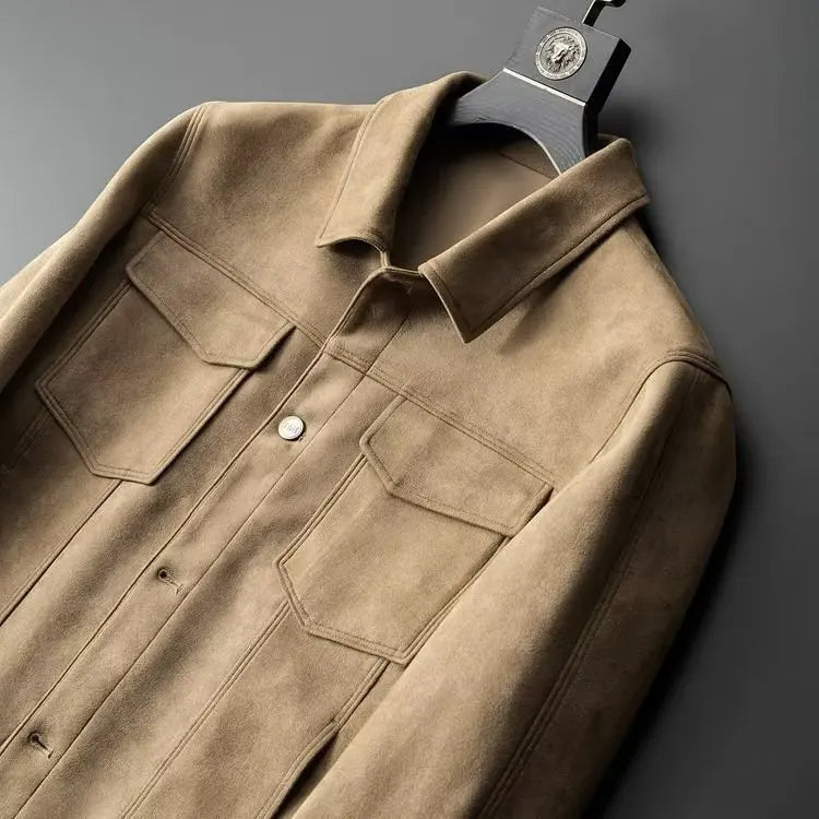 BENNETTVALE MEN’S SLIM FIT SUEDE JACKET