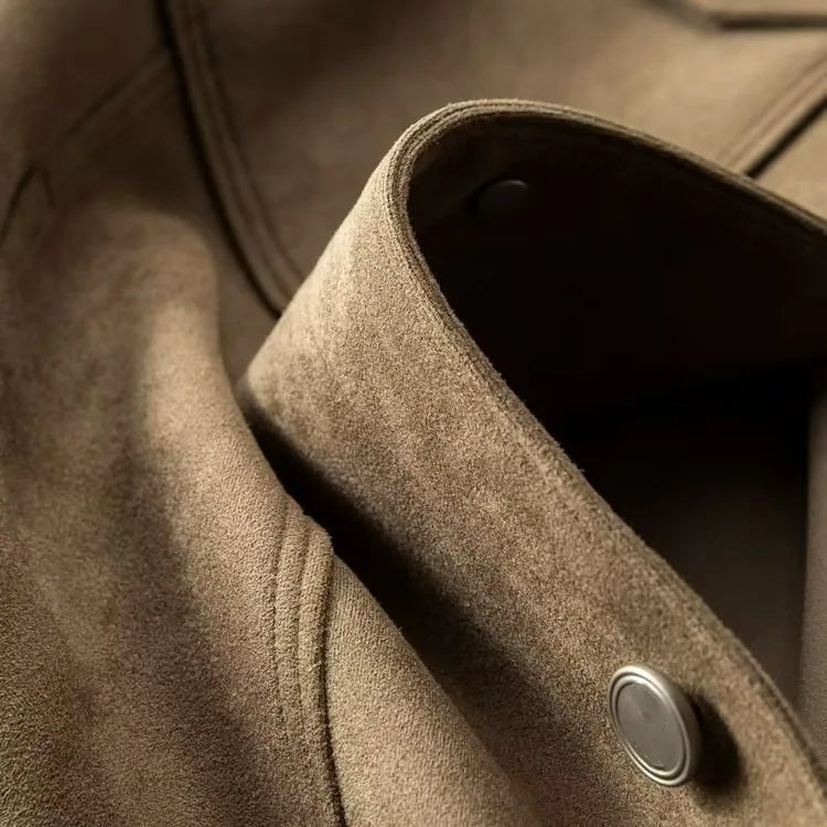 BENNETTVALE MEN’S SLIM FIT SUEDE JACKET