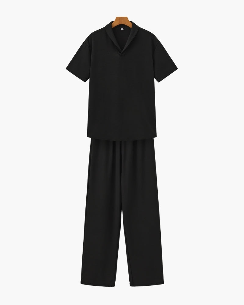 BENNETTVALE MEN’S POLO & DRAWSTRING TROUSERS SET