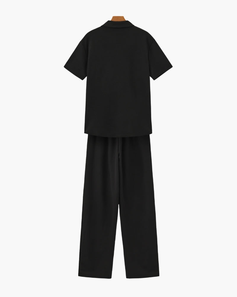 BENNETTVALE MEN’S POLO & DRAWSTRING TROUSERS SET