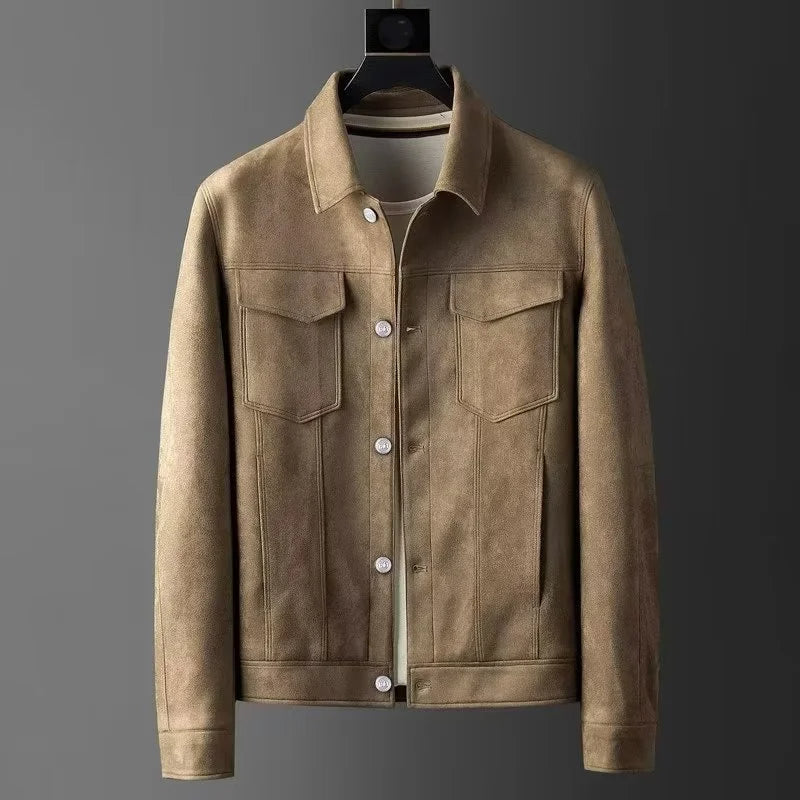 BENNETTVALE MEN’S SLIM FIT SUEDE JACKET