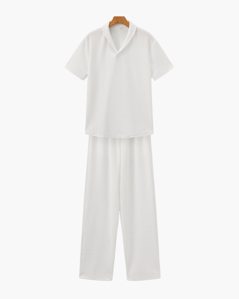 BENNETTVALE MEN’S POLO & DRAWSTRING TROUSERS SET