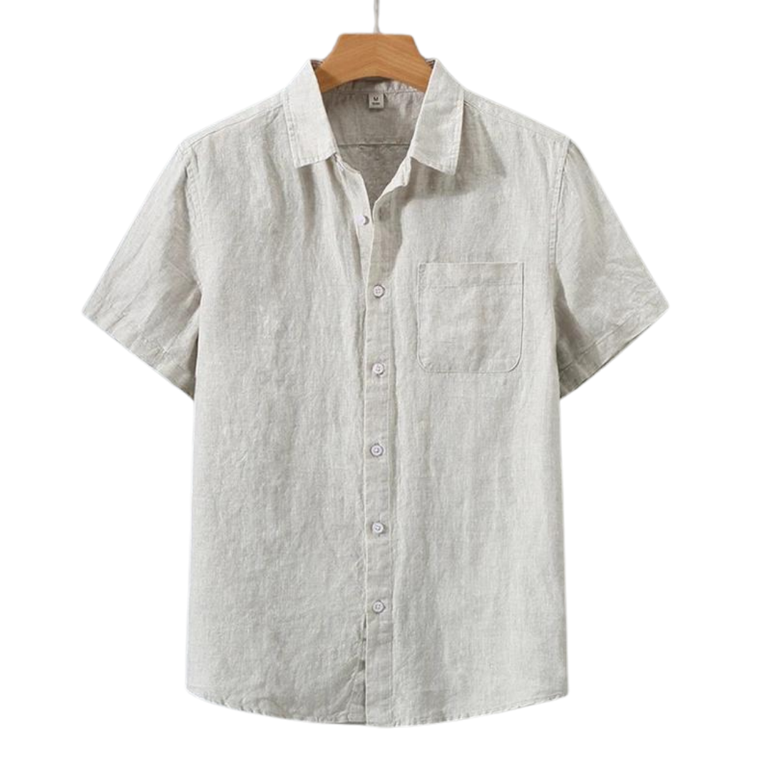 LINEN SHORTSLEEVE SHIRT