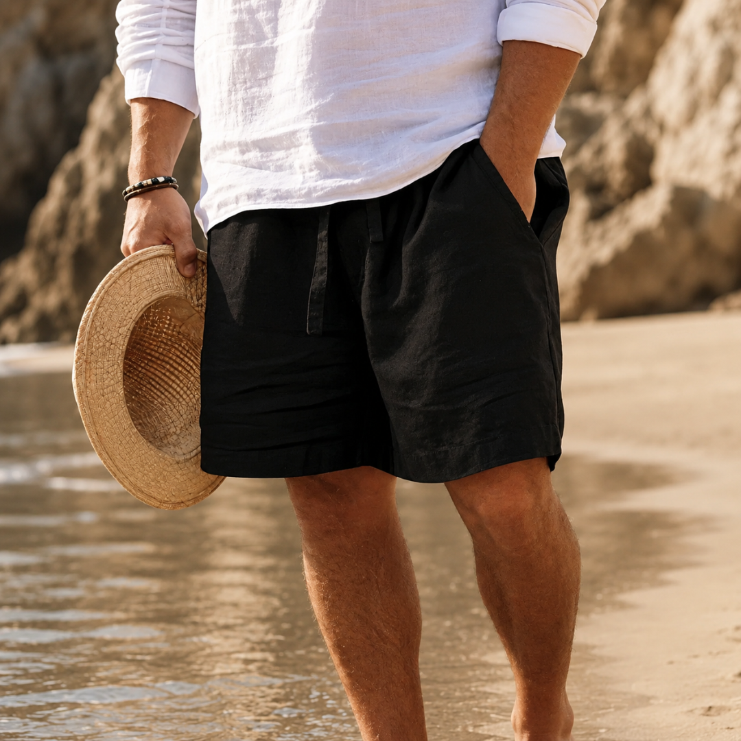BENNETTVALE MEN’S LINEN SUMMER SHORTS