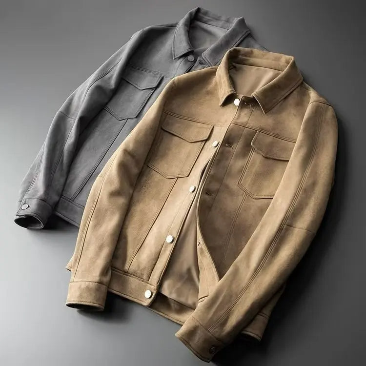 BENNETTVALE MEN’S SLIM FIT SUEDE JACKET