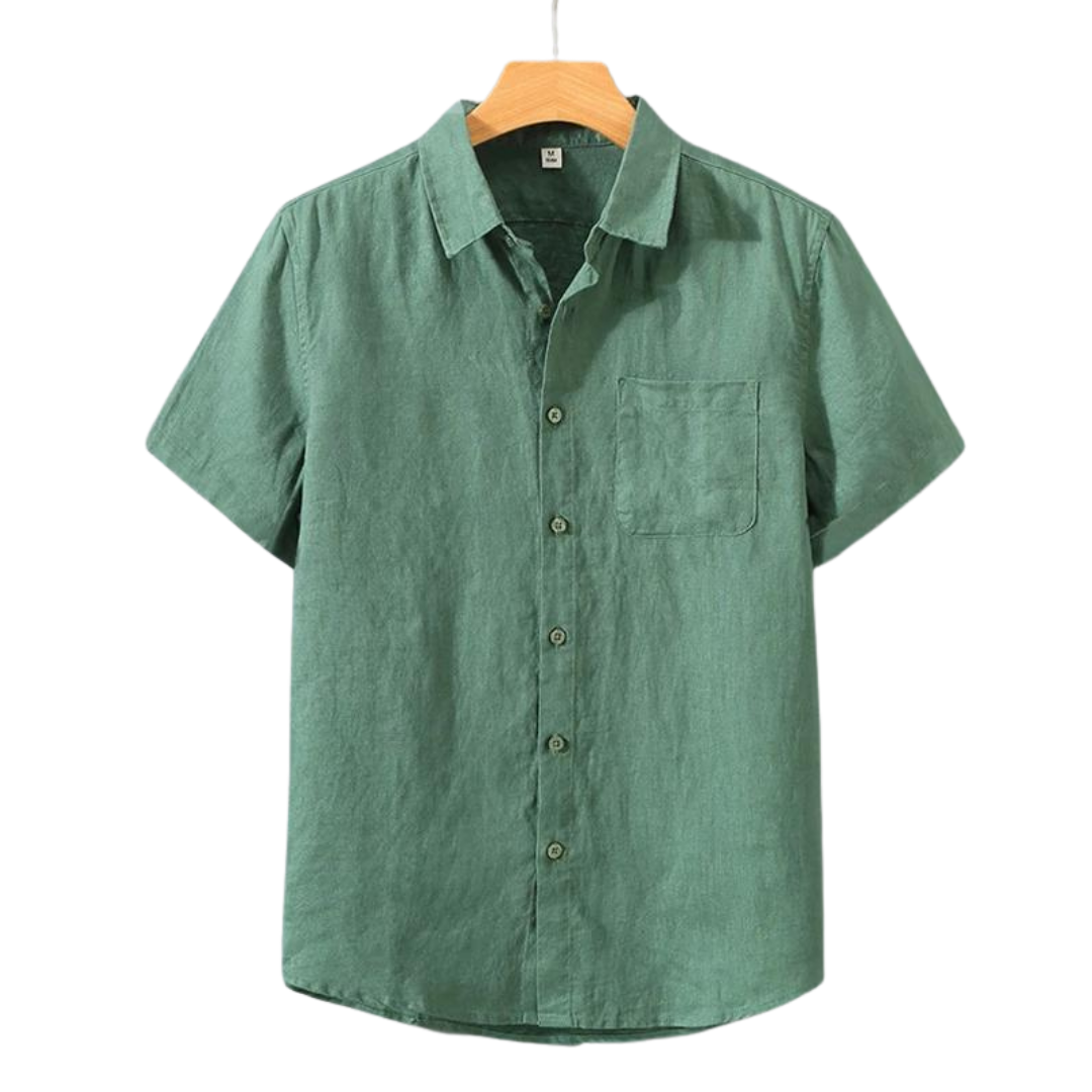 LINEN SHORTSLEEVE SHIRT