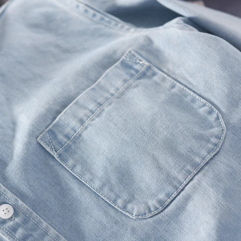BENNETTVALE MEN’S COTTON DENIM BUTTON SHIRT
