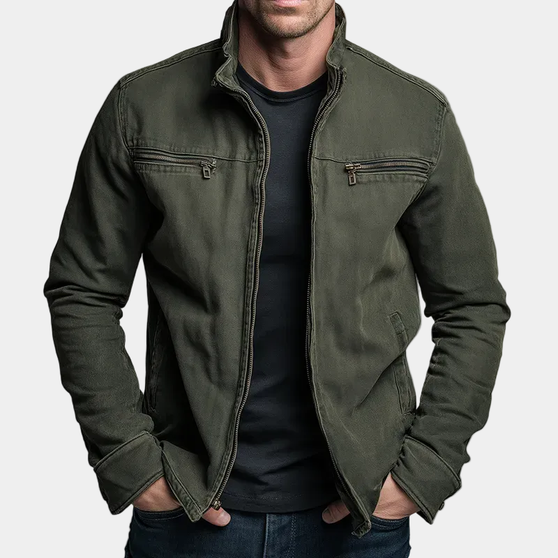 BENNETTVALE MEN’S VINTAGE-STYLE ZIP JACKET
