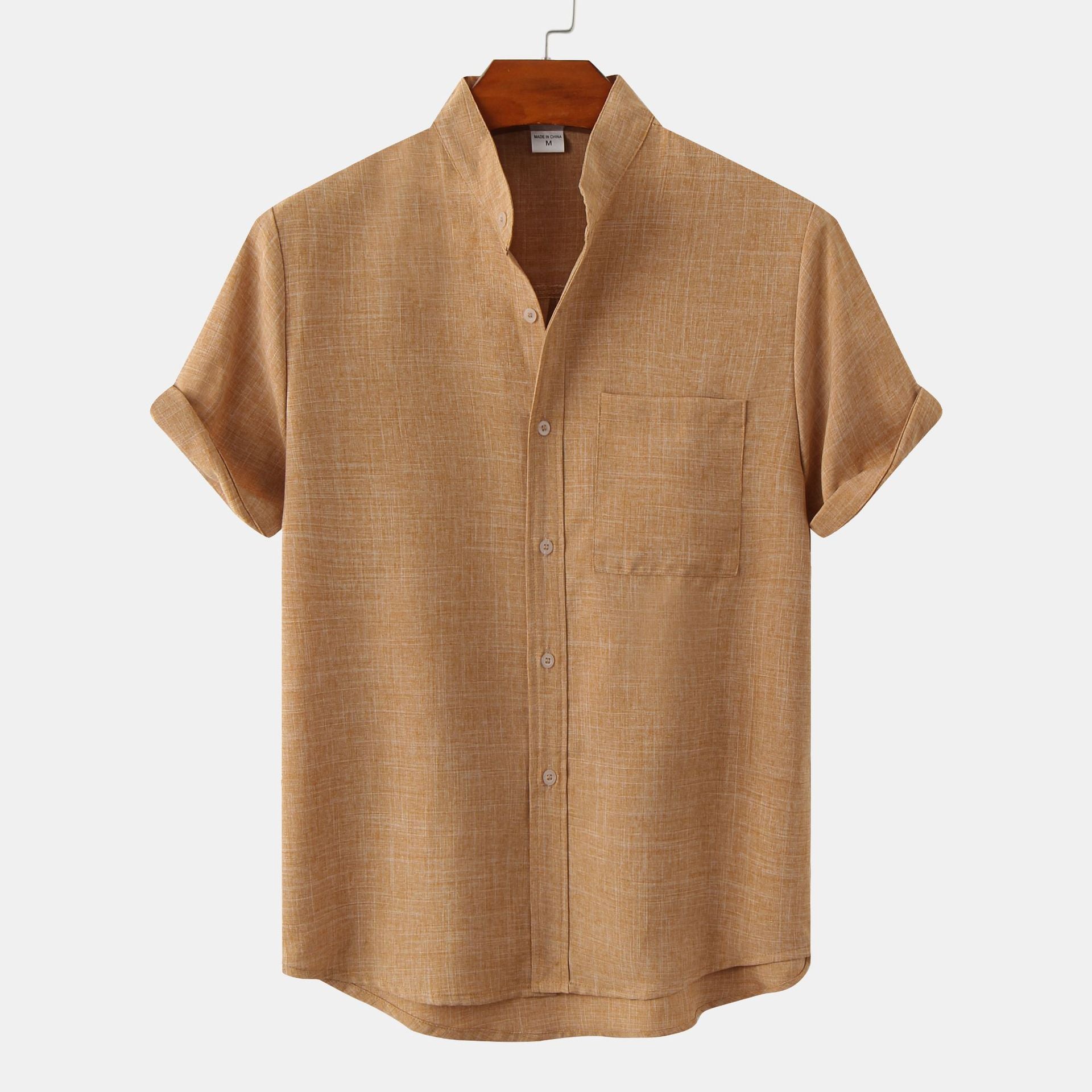 MANDARIN SHORT SLEEVE SHIRT