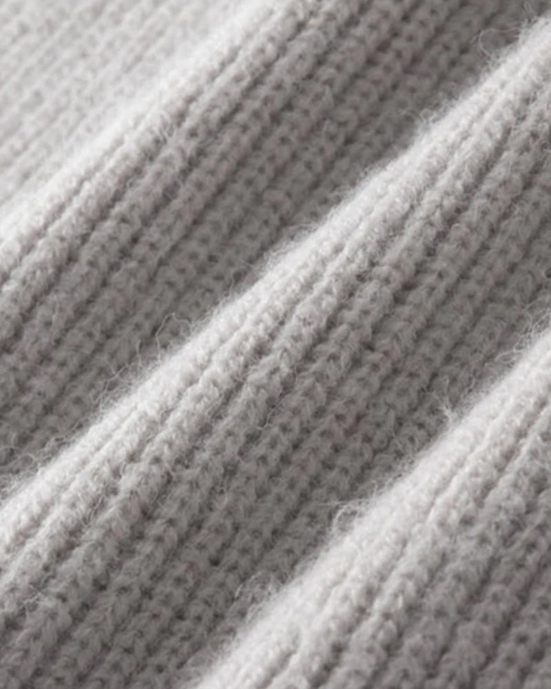 FULL-ZIP WOOL SWEATER