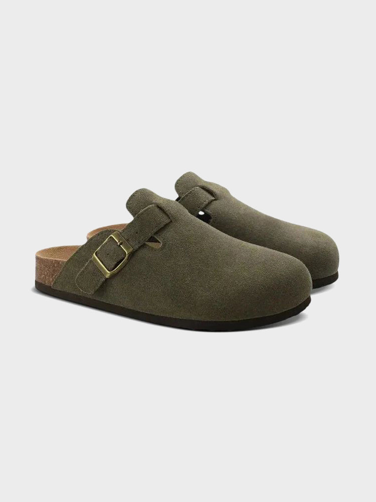 CLASSIC SUEDE SLIP-ON CLOGS