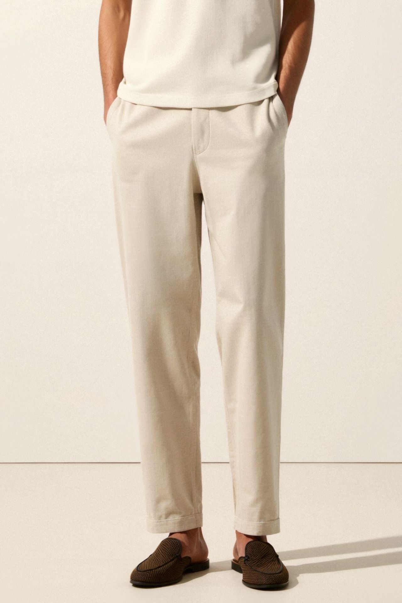 VALE REGULAR FIT LINEN PANTS