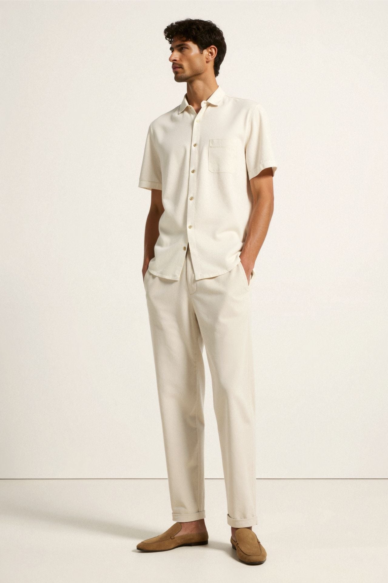 VALE REGULAR FIT LINEN PANTS