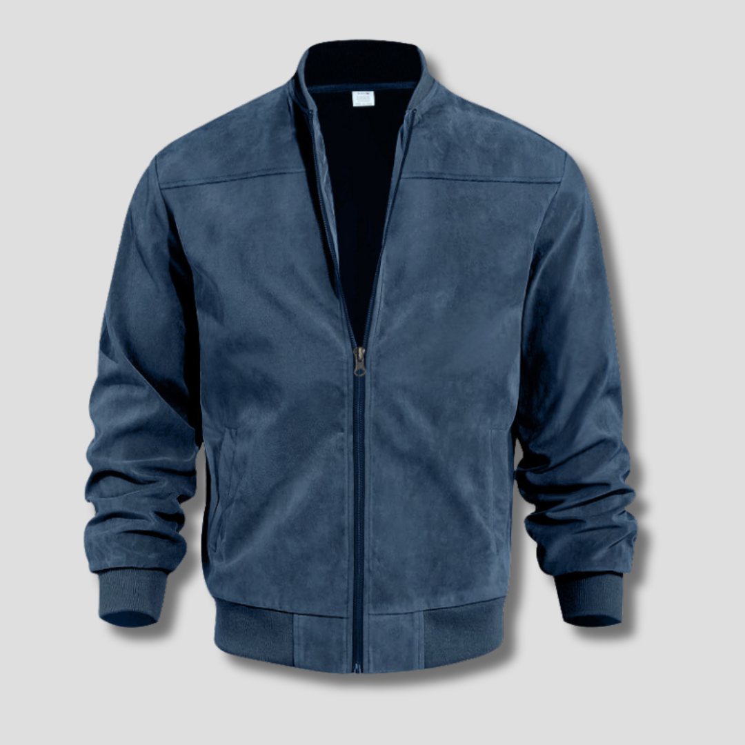 BENNETTVALE MEN’S FAUX SUEDE BOMBER JACKET