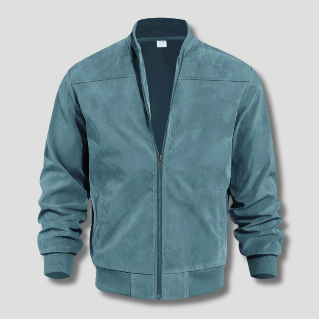 BENNETTVALE MEN’S FAUX SUEDE BOMBER JACKET