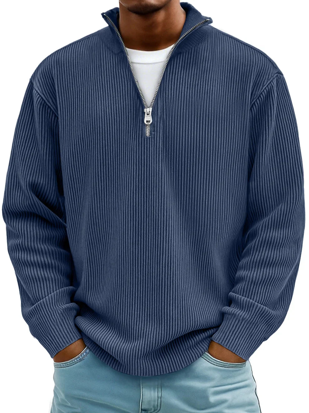 BENNETTVALE MEN’S TREND ZIP KNIT JUMPER