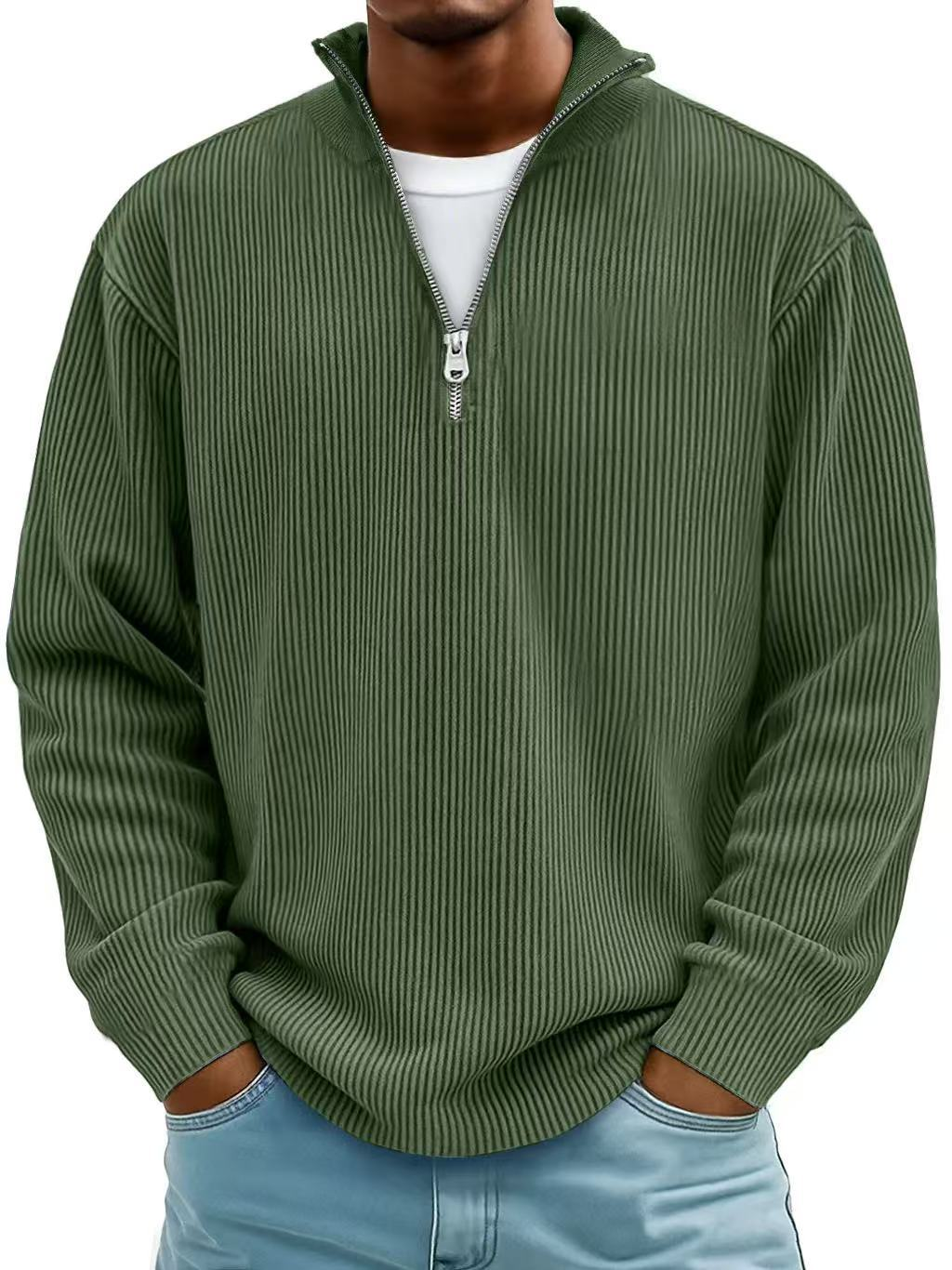 BENNETTVALE MEN’S TREND ZIP KNIT JUMPER