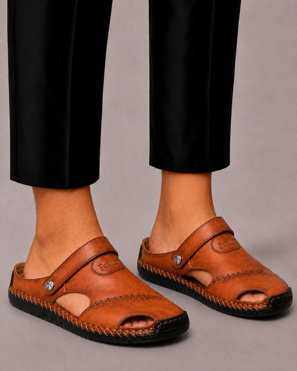 BENNETTVALE MEN’S CLOSED TOE COMFORT SANDALS
