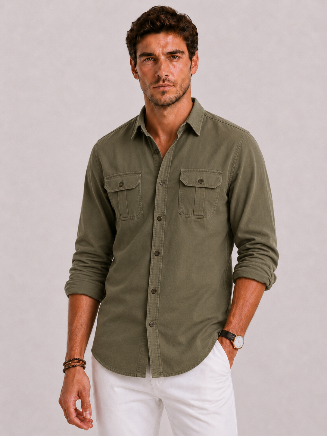 BENNETTVALE MEN’S SMART CASUAL BUTTON-UP SHIRT