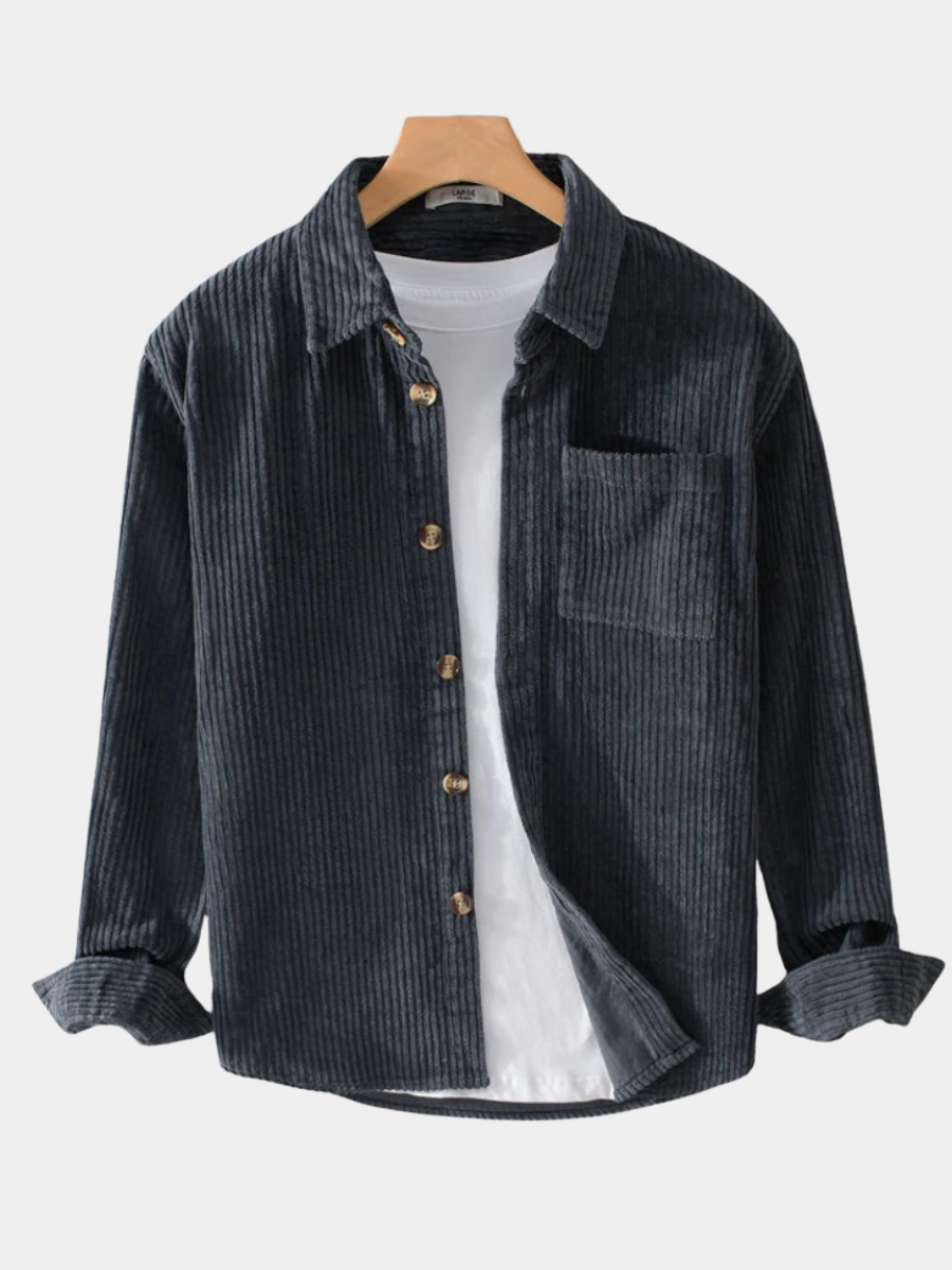 MEN’S CORDUROY BUTTON SHIRT