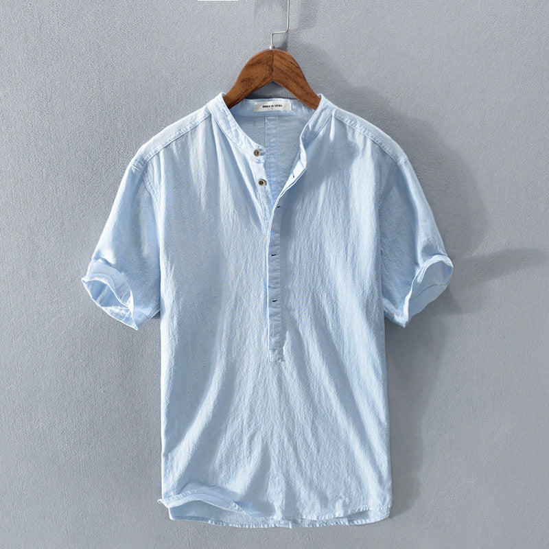 BENNETTVALE MEN’S RELAXED LINEN SUMMER SHIRT