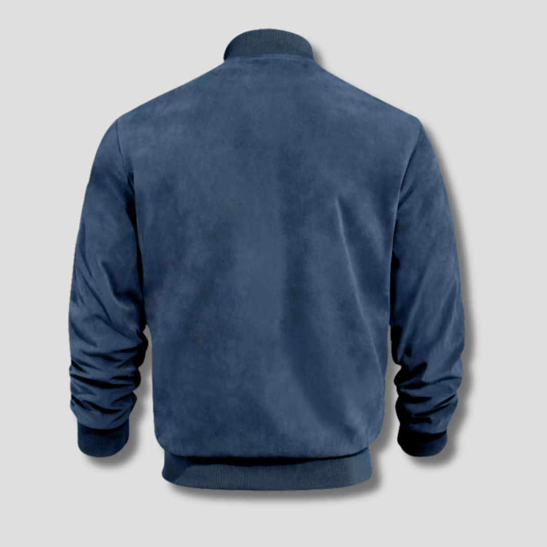 BENNETTVALE MEN’S FAUX SUEDE BOMBER JACKET
