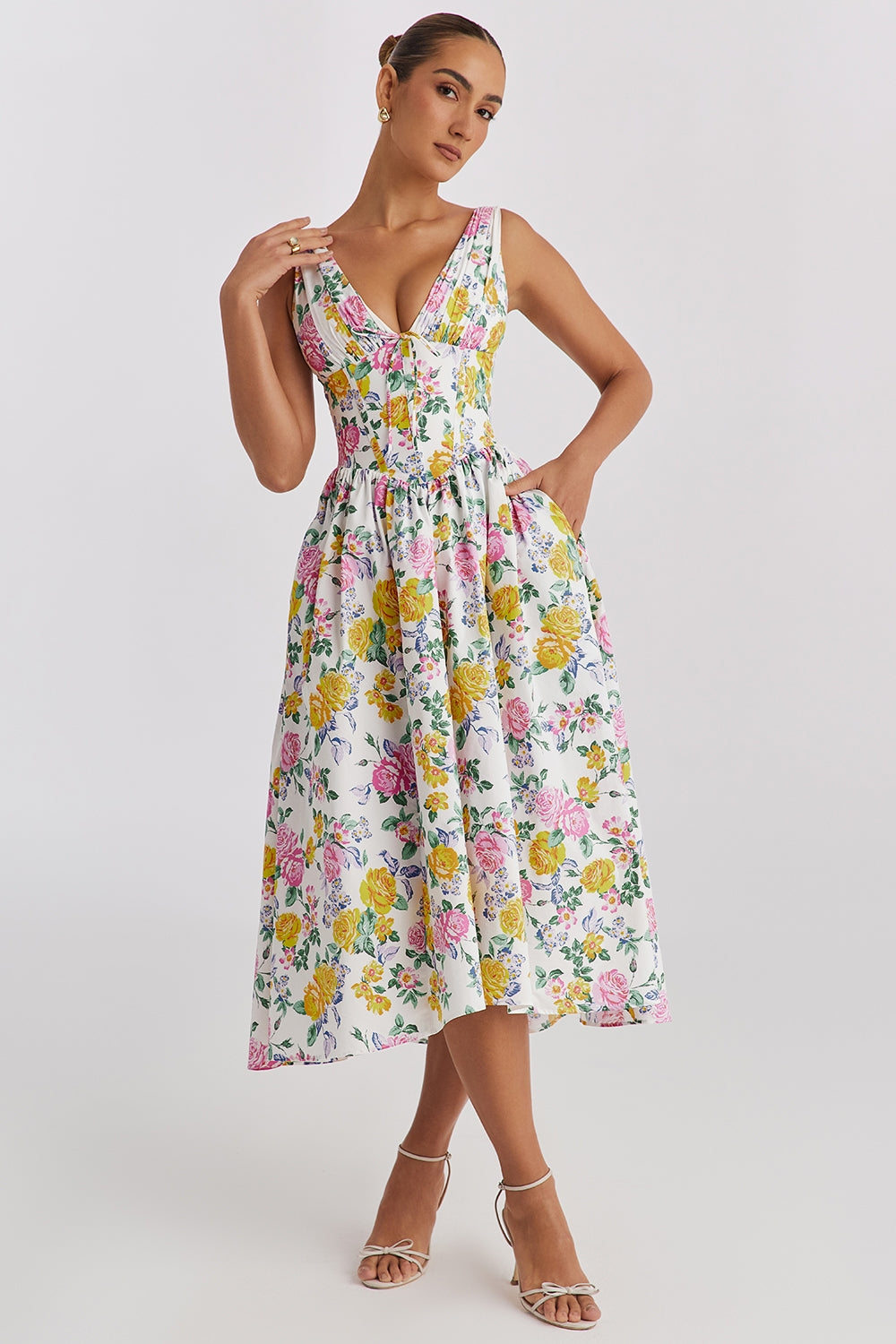 BENNETTVALE WOMEN’S ELEGANT SUMMER MIDI DRESS