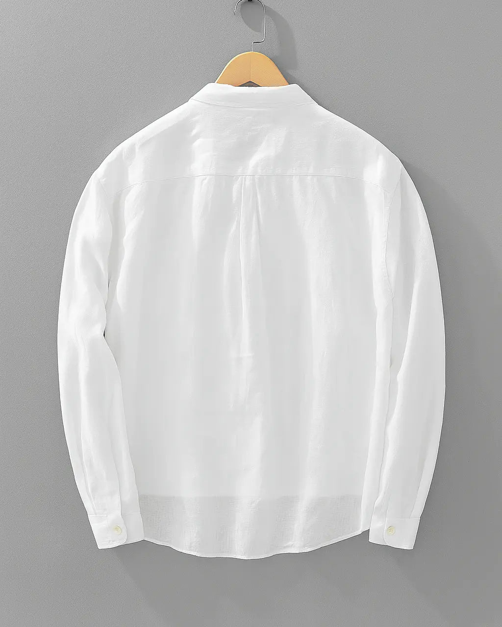 BENNETTVALE MEN’S COTTON-LINEN POPOVER SHIRT