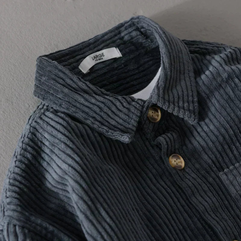 MEN’S CORDUROY BUTTON SHIRT