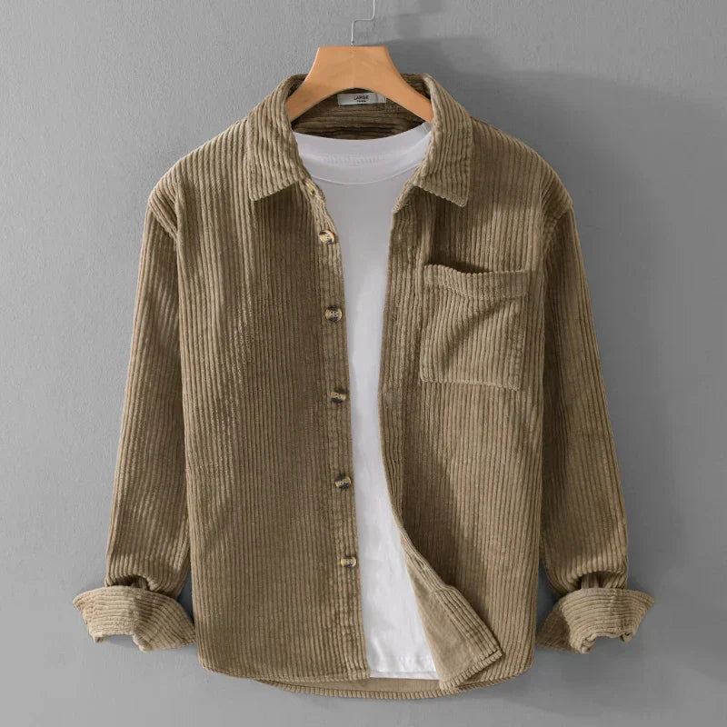 MEN’S CORDUROY BUTTON SHIRT