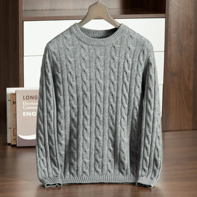 CABLE KNIT SWEATER