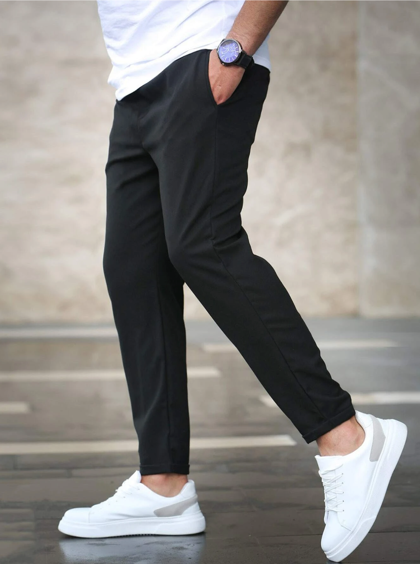 BENNETTVALE MEN’S SLIM FIT DRAWSTRING TROUSERS