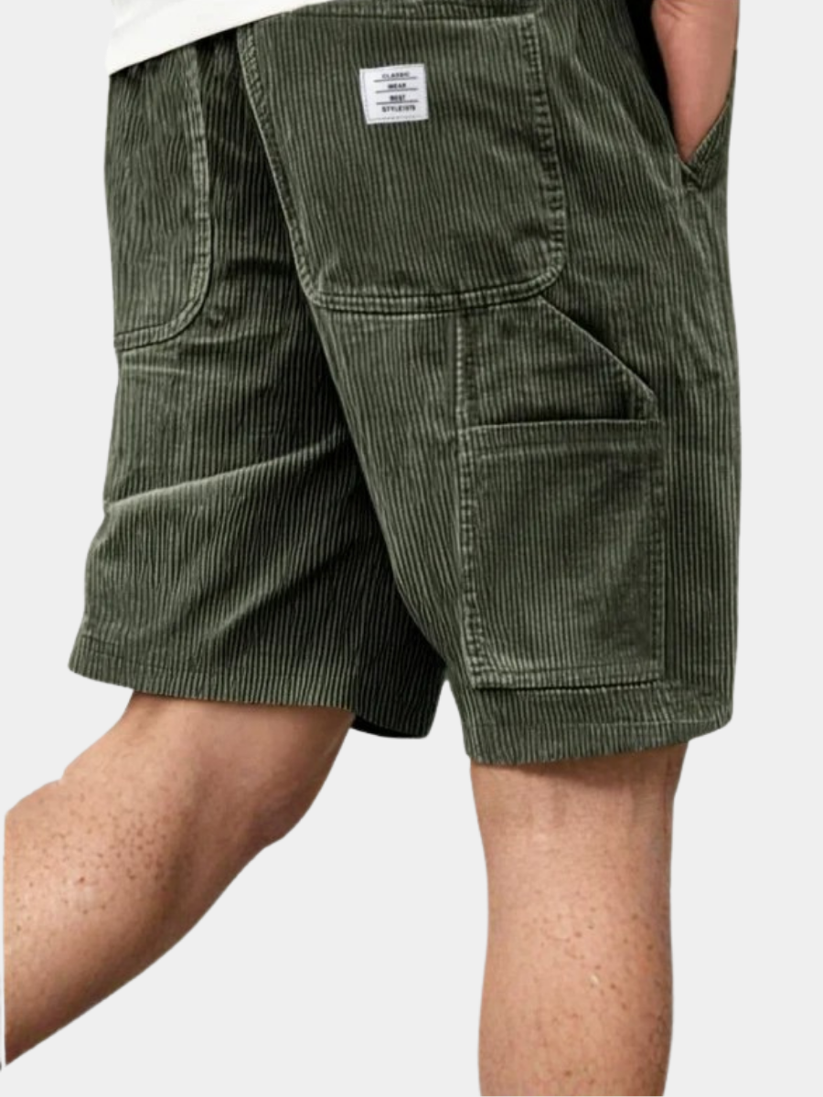BENNETTVALE MEN’S CORDUROY CARGO SHORTS