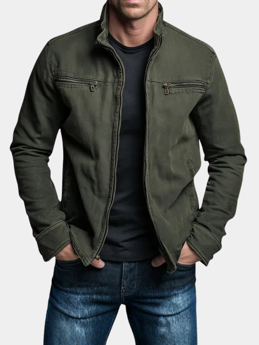 BENNETTVALE MEN’S VINTAGE-STYLE ZIP JACKET