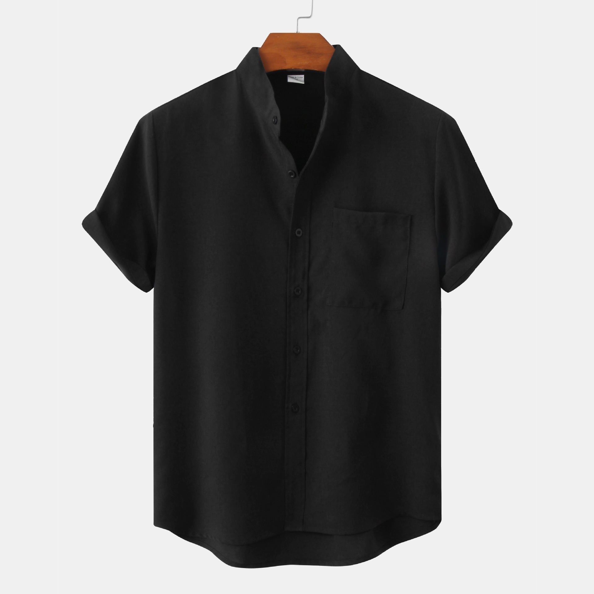 MANDARIN SHORT SLEEVE SHIRT