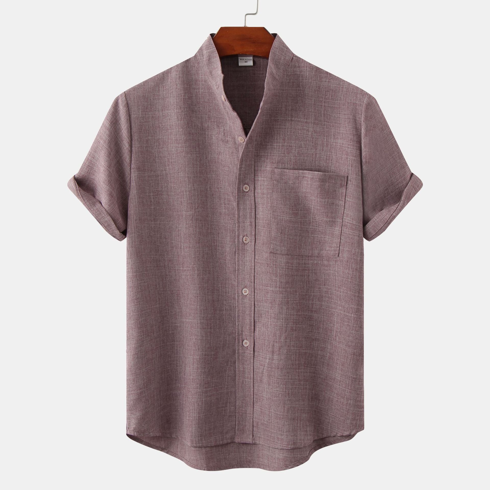 MANDARIN SHORT SLEEVE SHIRT