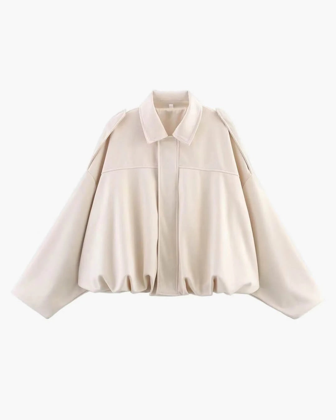 BENNETTVALE WOMEN’S FAUX SUEDE COLLAR BOMBER JACKET