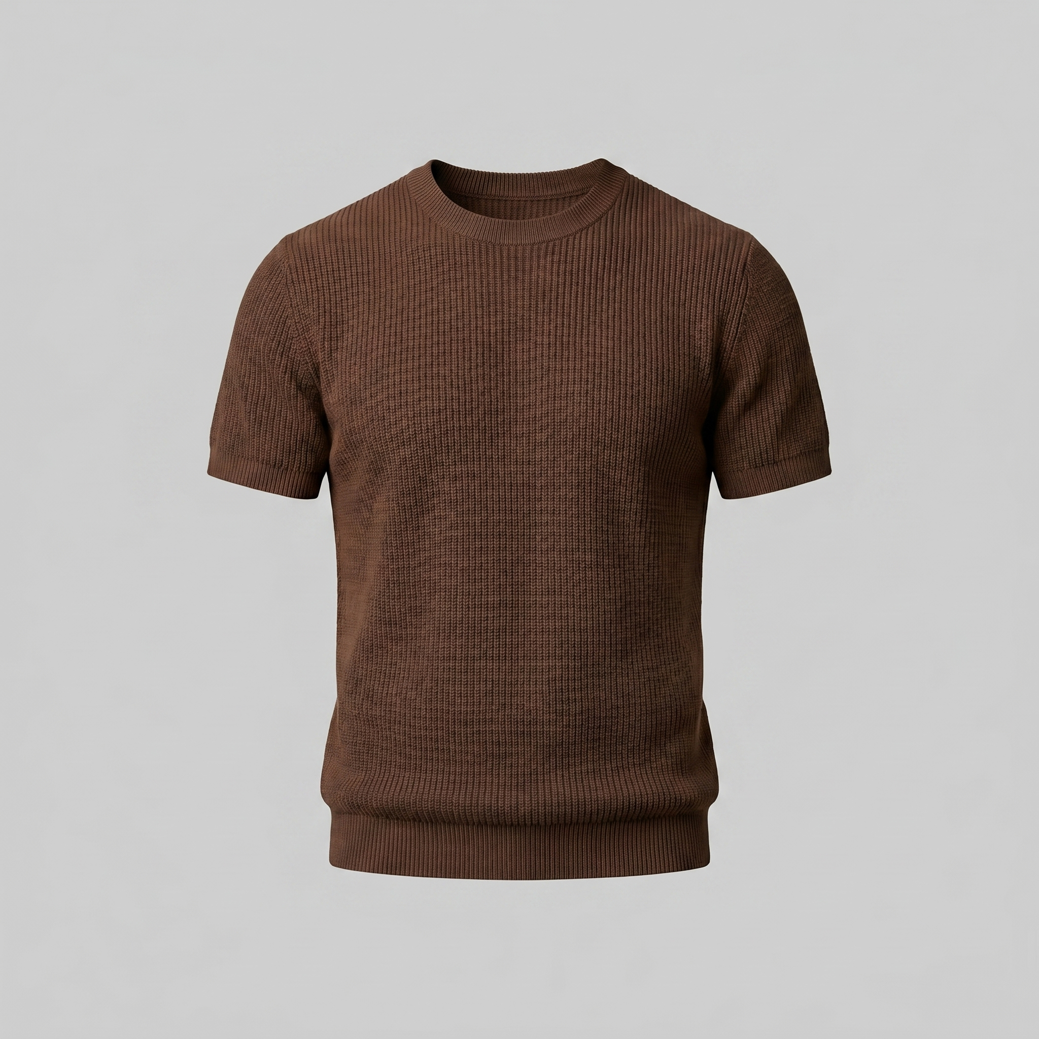 BENNETT MEN’S KNIT RIBBED ESSENTIAL TEE