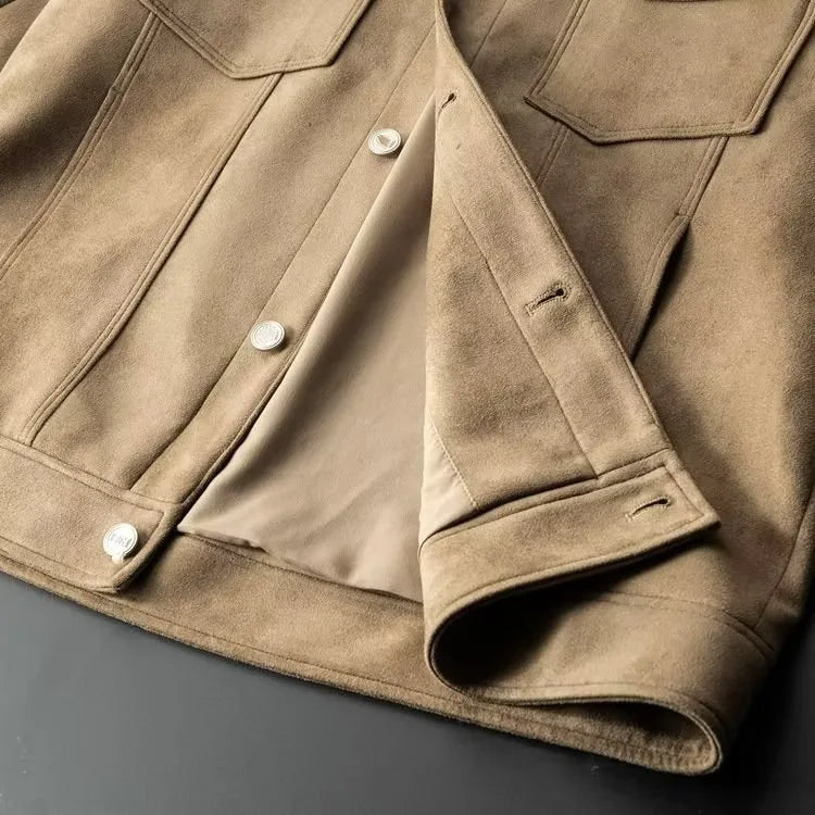 BENNETTVALE MEN’S SLIM FIT SUEDE JACKET