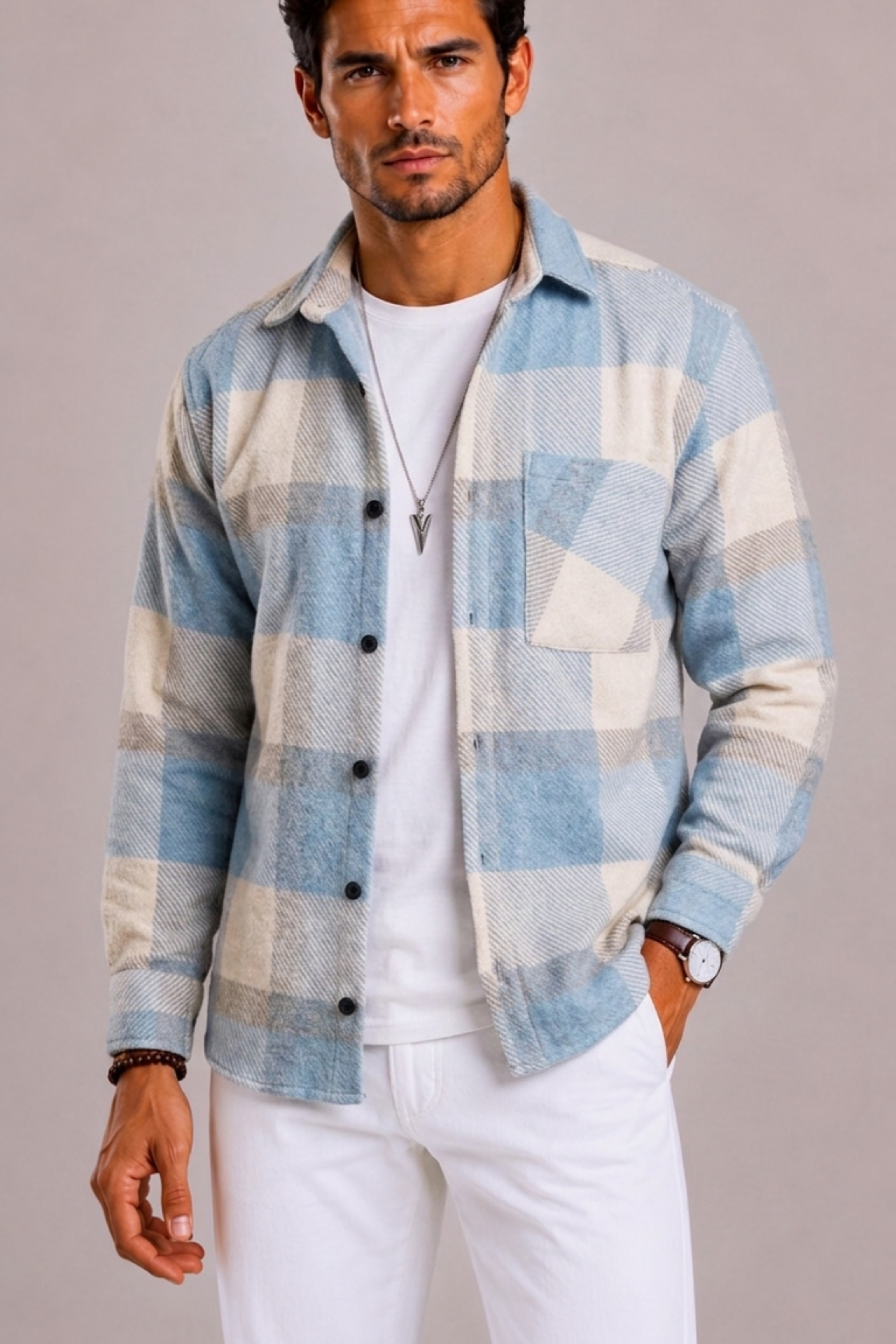 BENNETTVALE MEN’S PATTERNED LONG SLEEVE SHIRT