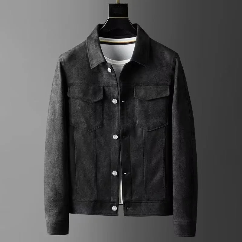 BENNETTVALE MEN’S SLIM FIT SUEDE JACKET