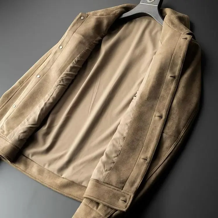 BENNETTVALE MEN’S SLIM FIT SUEDE JACKET