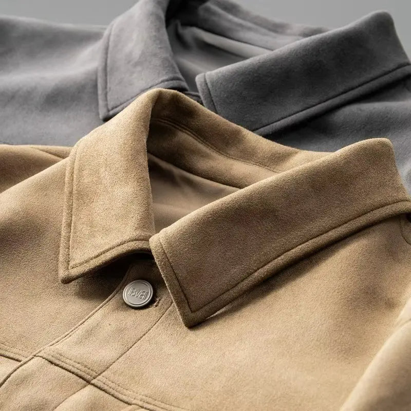 BENNETTVALE MEN’S SLIM FIT SUEDE JACKET