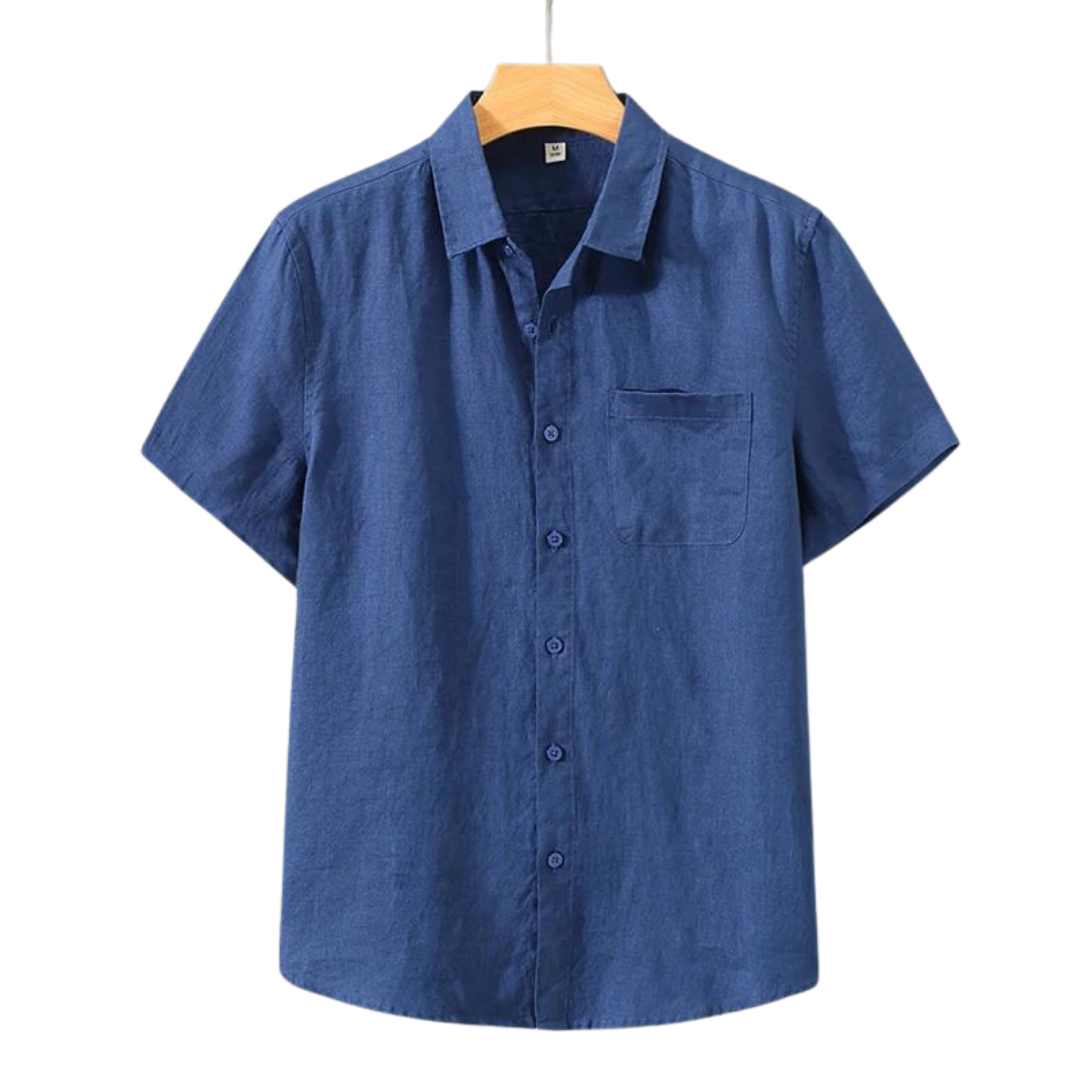 LINEN SHORTSLEEVE SHIRT
