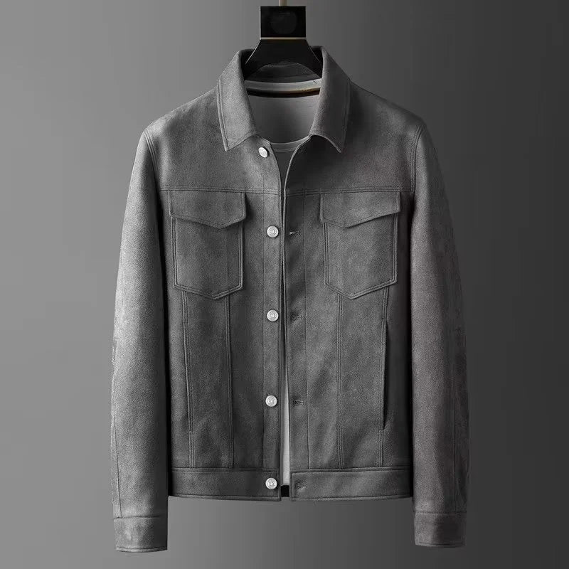 BENNETTVALE MEN’S SLIM FIT SUEDE JACKET