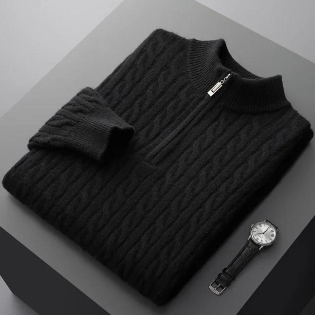 WOVEN HALF ZIP