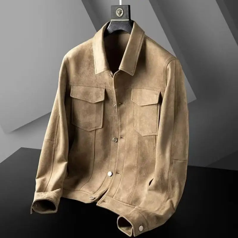 BENNETTVALE MEN’S SLIM FIT SUEDE JACKET