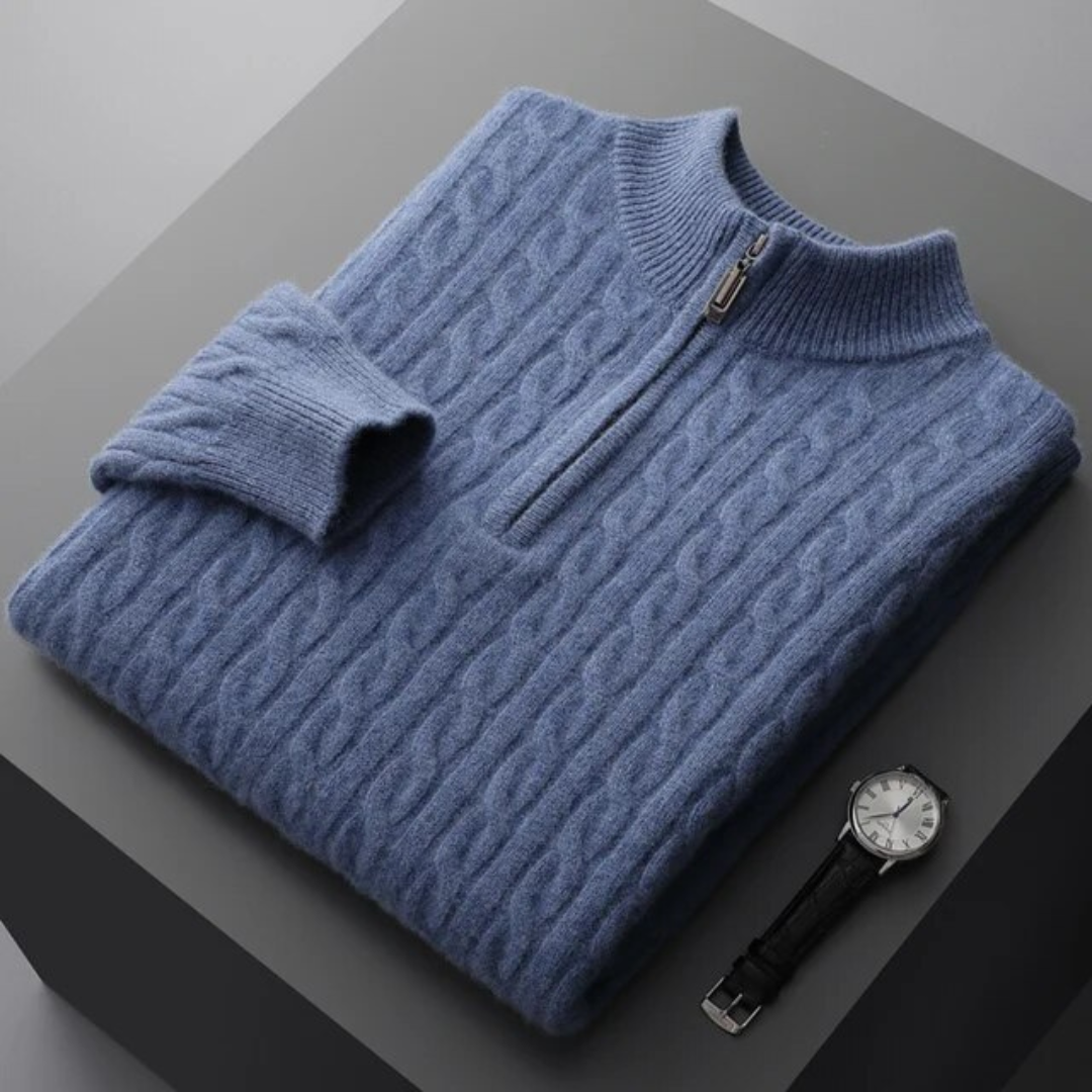 WOVEN HALF ZIP